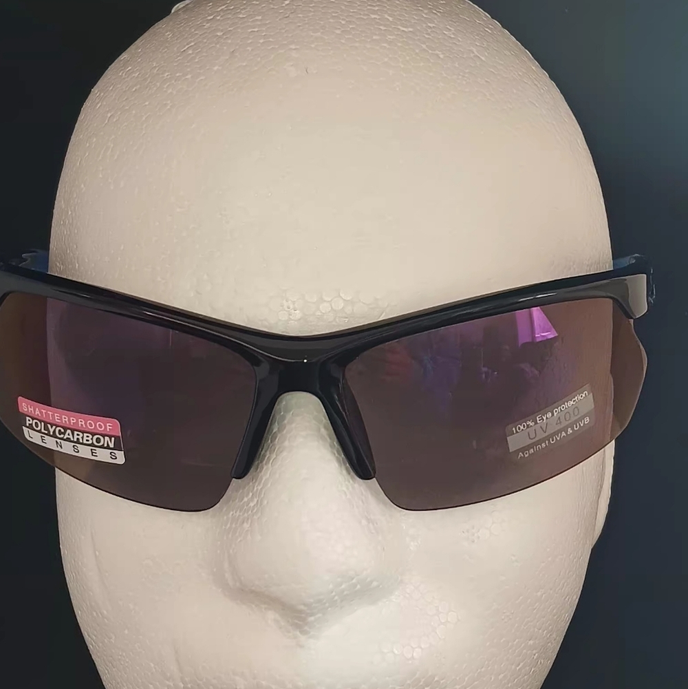 Black Sunglasses with Brown Tinted Lenses